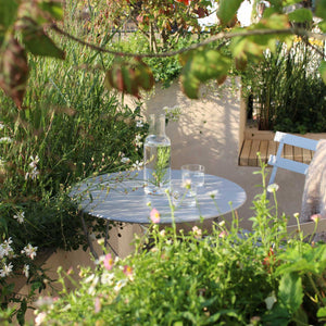 Chiswick Garden - table and chairs in the garden