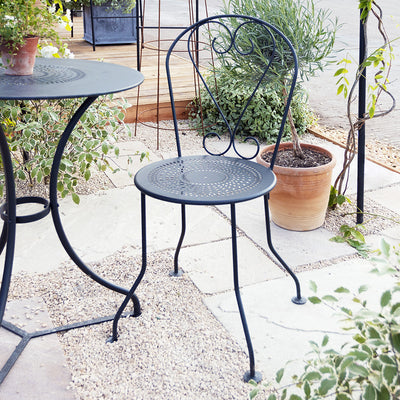 Provence Vintage Bistro Chair in Matt Black 