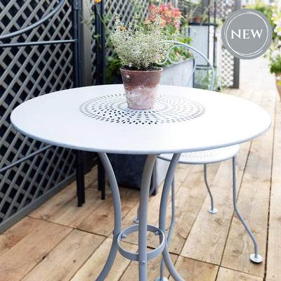 NEW! Provence Vintage Bistro Table Detail in Bluebell