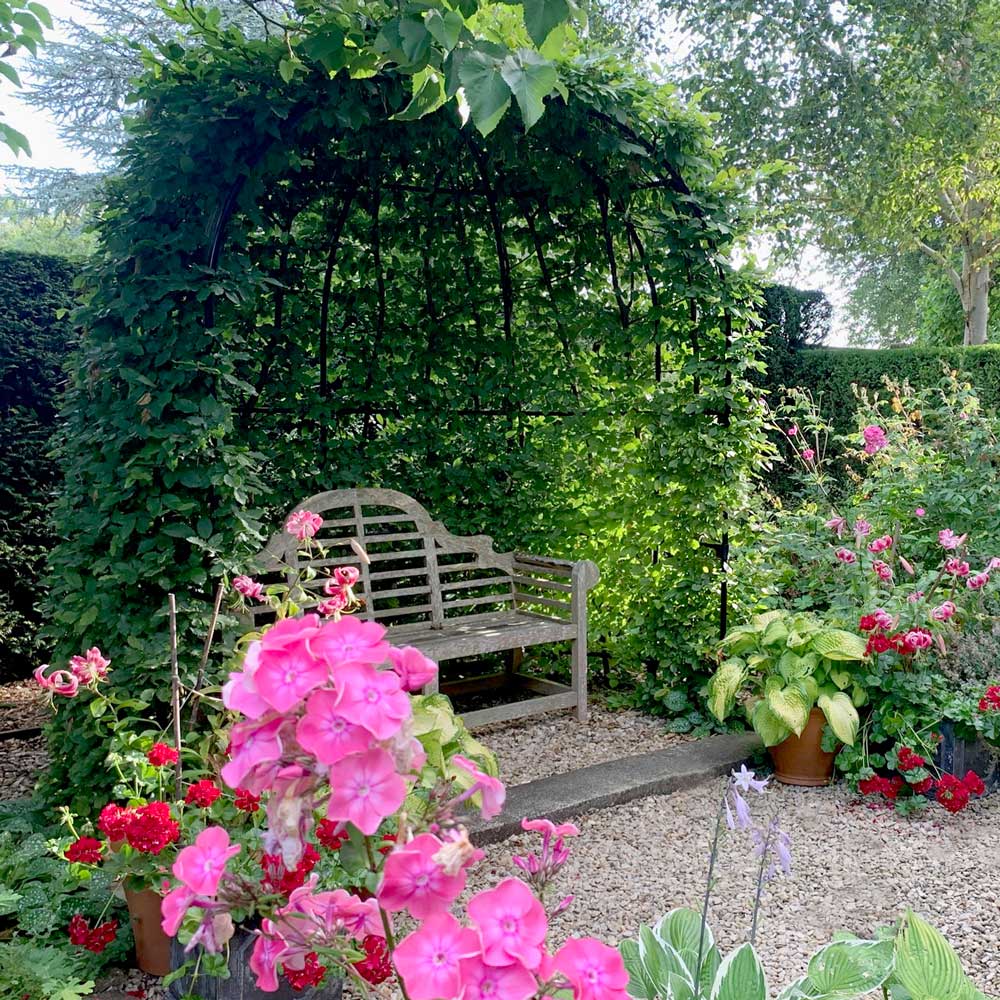 Sussex Arbour in small garden