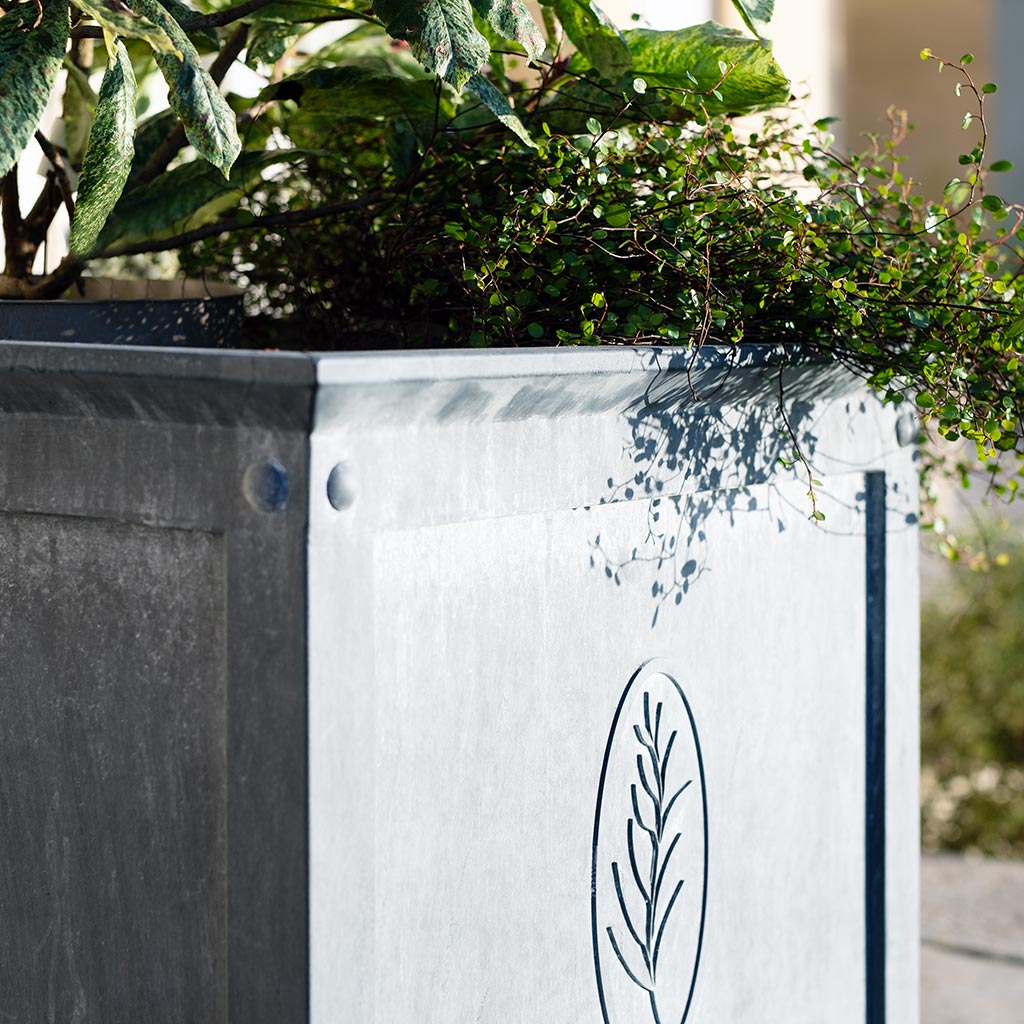 Tuscan Zinc Trough Planter